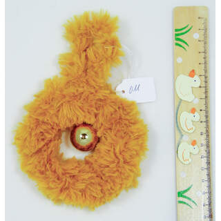 011 Wollige kerstbal - oranje